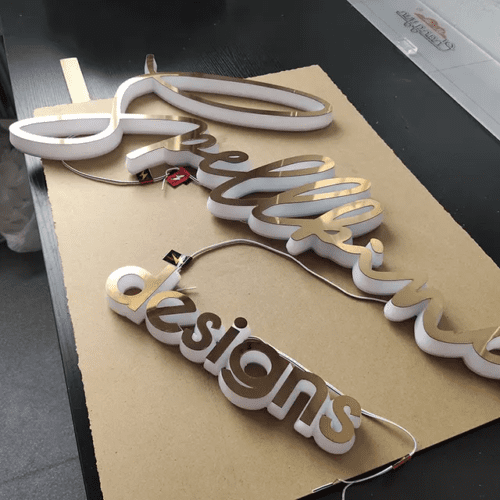 Acrylic LED 3D Letter Sign Board Manufacturers