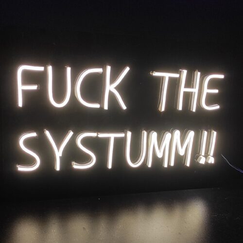 Buy Fuck The System Neon Sign Online