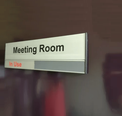 Modular Aluminum Meeting Room Signage
