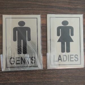 stainless steel gents ladies signage manufacturer