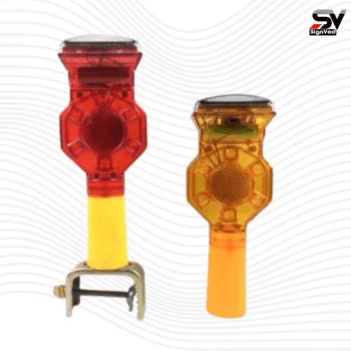 Flashing Solar Warning Light for Traffic Cone