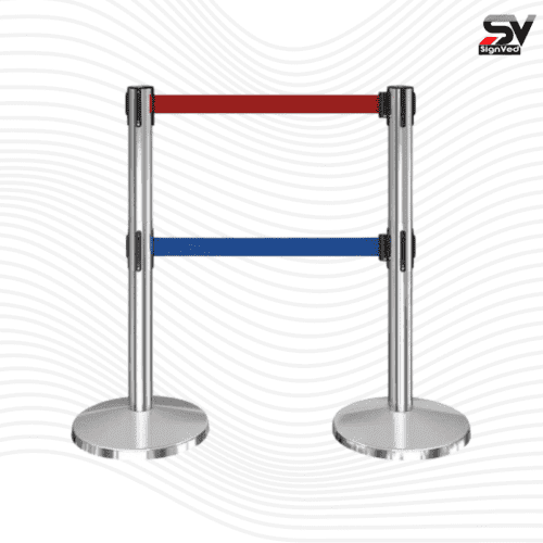 Double Tape Barricade Stand Manufacturer in India