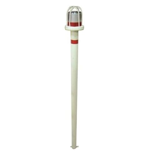 Solar Delineator LED with Cage and Pole Solar Delineator LED with Cage and Pole