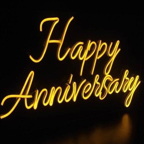 Happy Anniversary Neon Sign