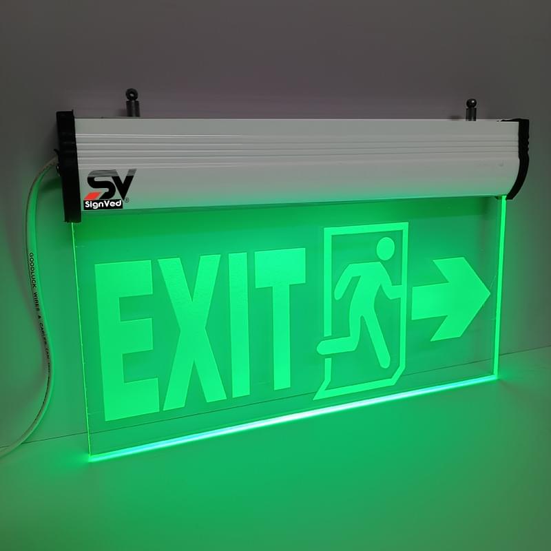 LED Exit Right Side Arrow