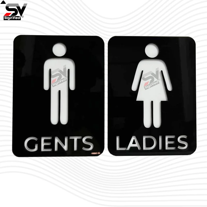 Acrylic Restroom Signage